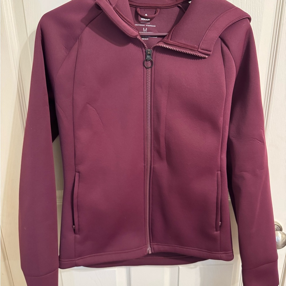 Adidas Maroon Hoodie with White Logo